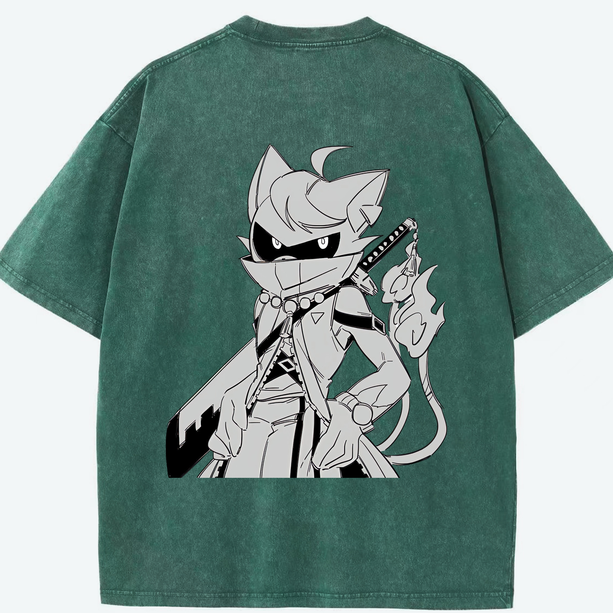 （画像用） 妖怪ウォッチ Yo-kai Watch 綿100% ヴィンテージ風 半袖Tシャツ（背面プリント）